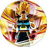 Super Saiyan character with glowing golden hair